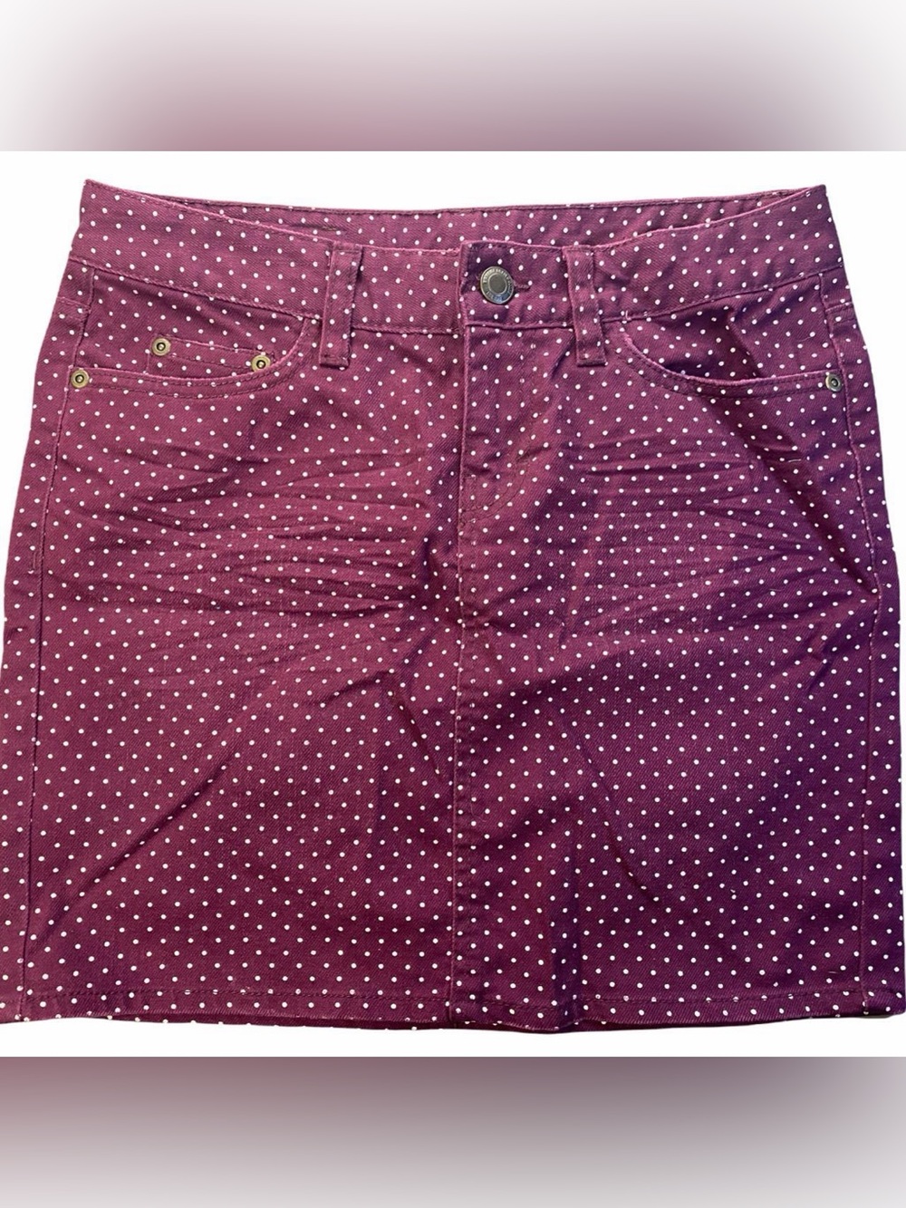 H&M Maroon Polka Dot Skirt for Girls
